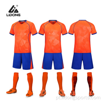 Projeto de fábrica chinesa sua própria marca de futebol jersey soccer l camisa para crianças mulheres homens